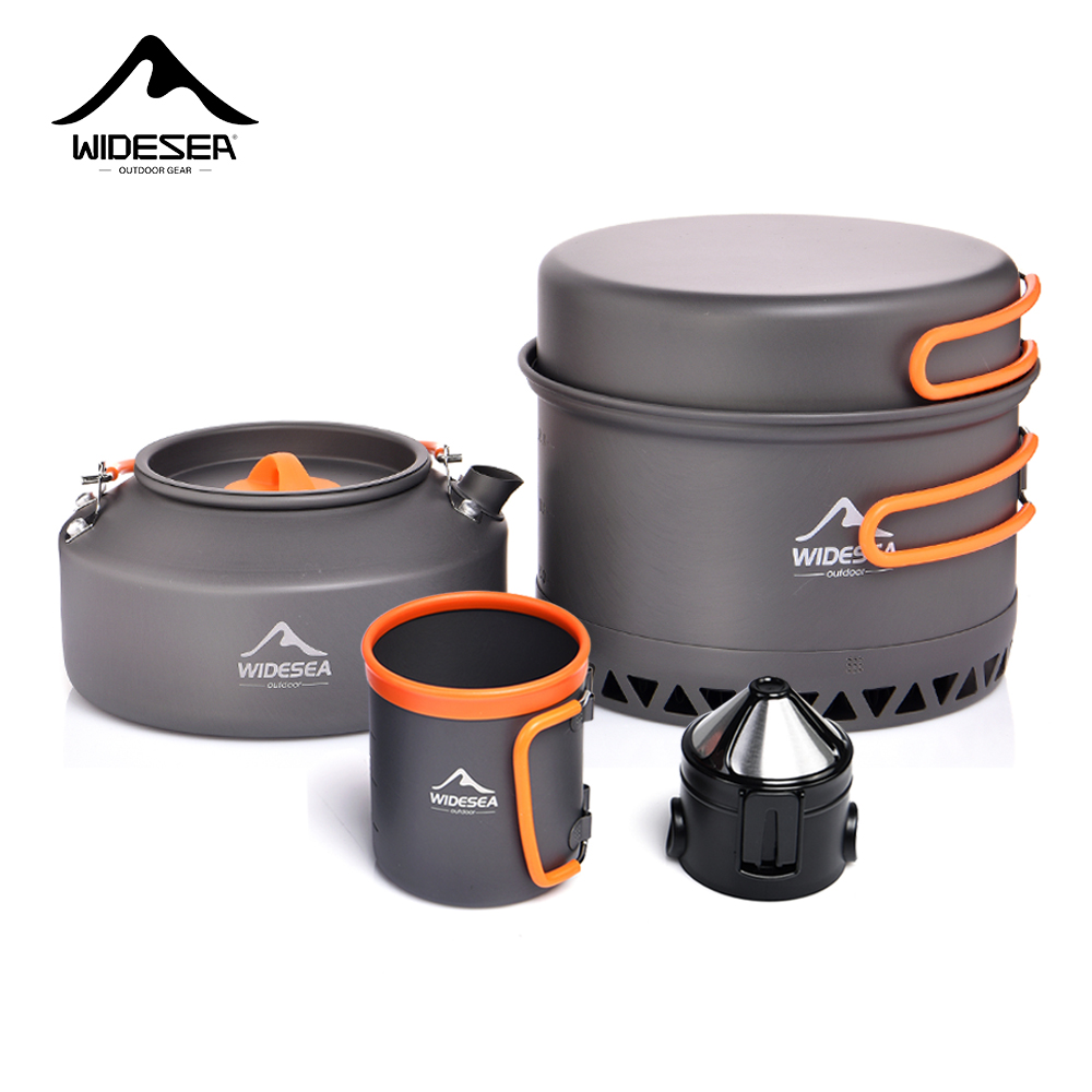 Outdoor Hunting Kitchen - Camping Tableware Outdoor Cookware Set Pots