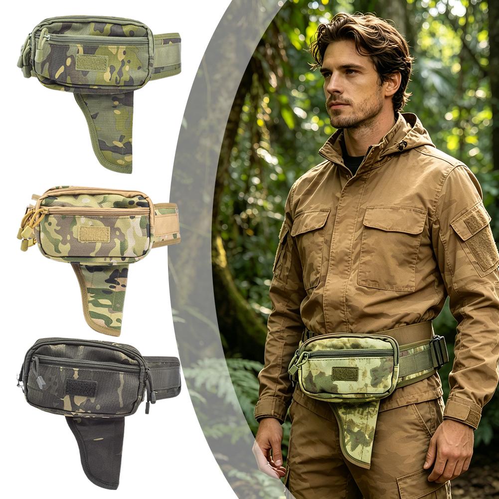 Outdoor Hunting Packs - Camo Waterproof Tactical Waist Pack, Adjustable