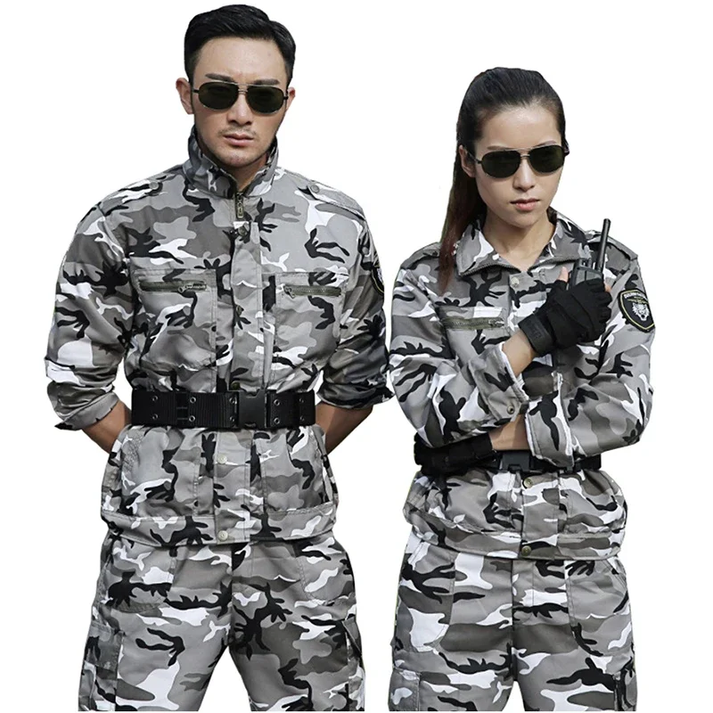 Outdoor Hunting Overalls - Men's and women's snow camouflage tactical