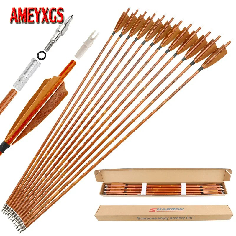 Arrow Carbon Shaft - 6/12pcs Mixed Carbon Arrows SP500 31.5