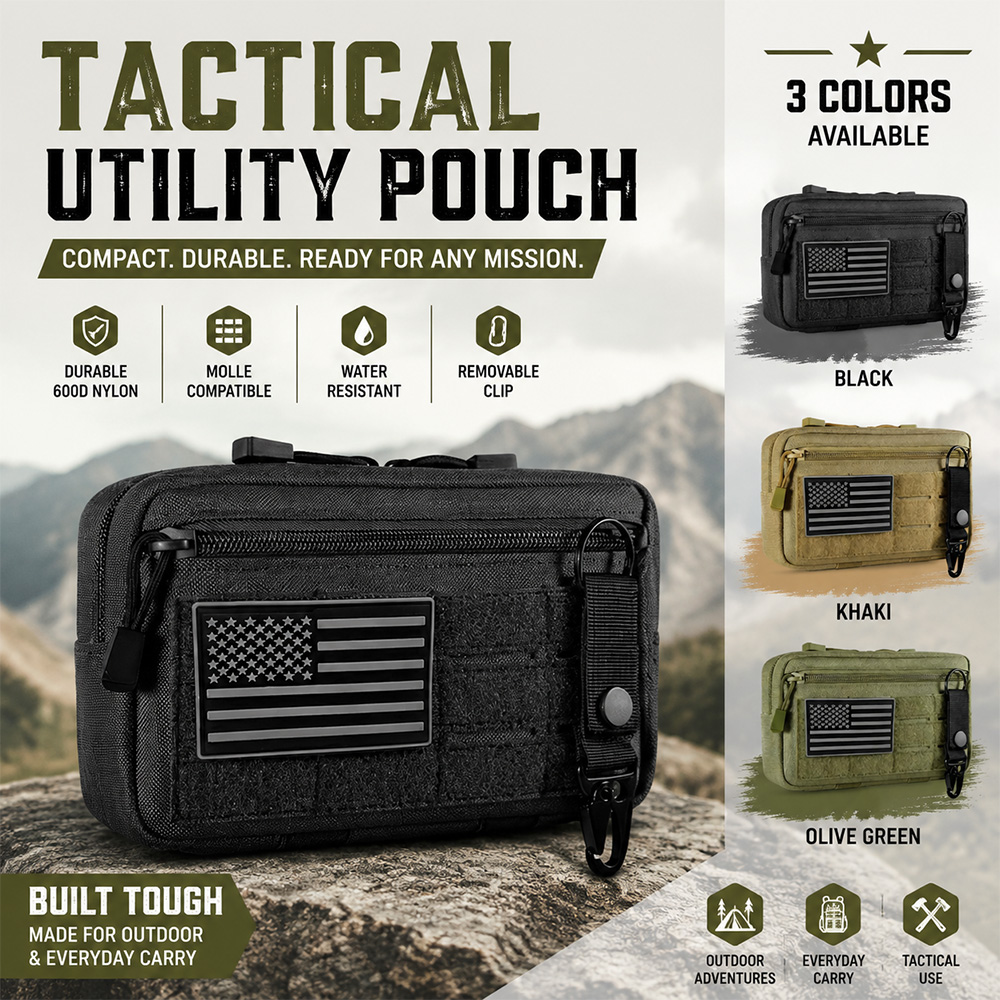 Outdoor Hunting Packs - Tactical Molle EDC Pouch Outdoor First