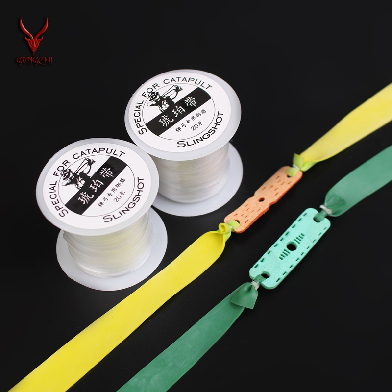 Hunting Outdoors Card - Amber Belt Tied Tendon Slingshot Round