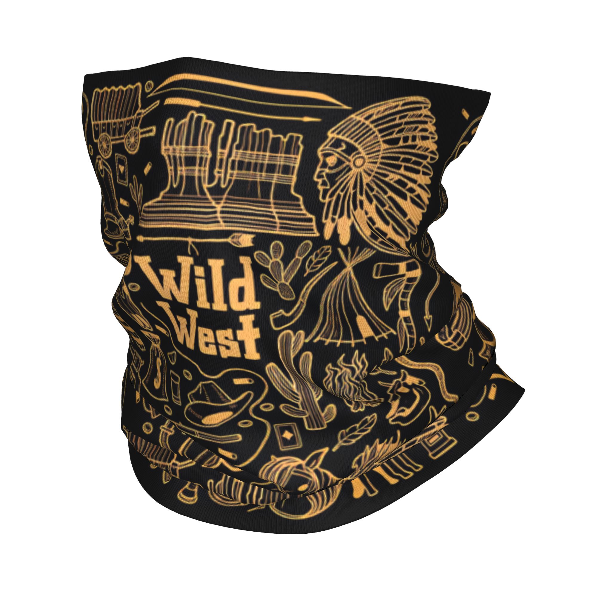Wildman Hunting & Outdoor - Outdoor Sports Balaclava Wild West LinePrint