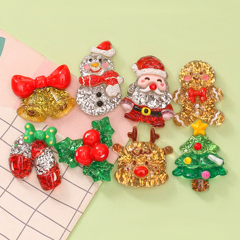 Elk Bugle Call - Resin Cartoon Santa Trees Elk Snowman