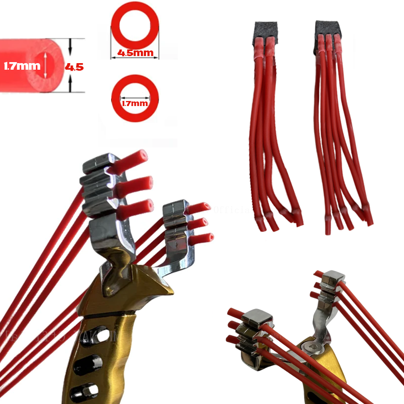 Hunting Outdoors Card - 1/3/5 Pcs 3-Strand High Elastic Slingsshot