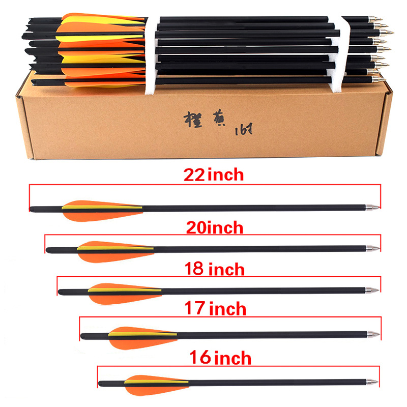 Arrow Carbon Shaft - 12Pcs 16/17/18/20/22 Inches Archery carbon arrows