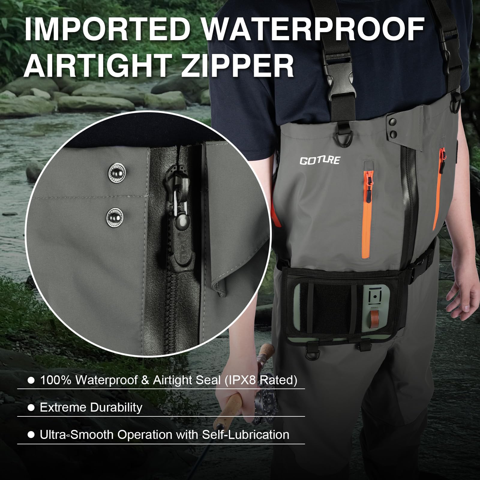 Goture 5-Layer Waterproof Fish - Fishing Waders Breathable ulasan dan harga