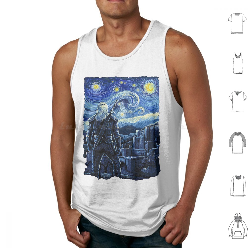 Starry Night Tank Tops Vest Sl - Wildman Hunting & Outdoor ulasan dan harga