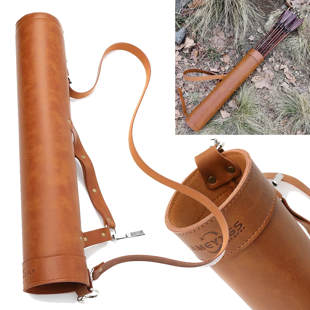 1pc Traditional PU Leather Bac - Quiver Arrow Back ulasan dan harga