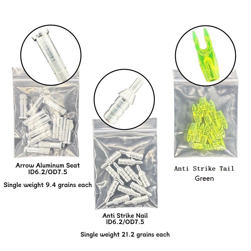 25Pcs Arrow Pins Nocks Set Siz - Arrow Carbon Shaft ulasan dan harga