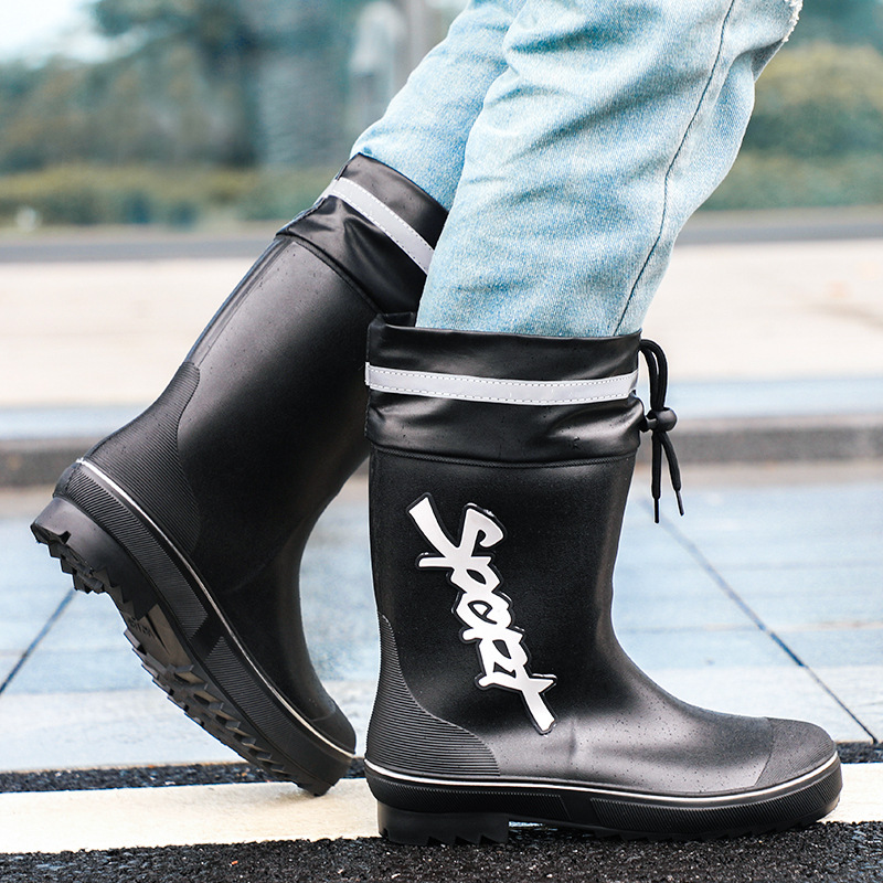 Mid-calf Rain Boots Men Slip-O - Fishing Waders Breathable ulasan dan harga