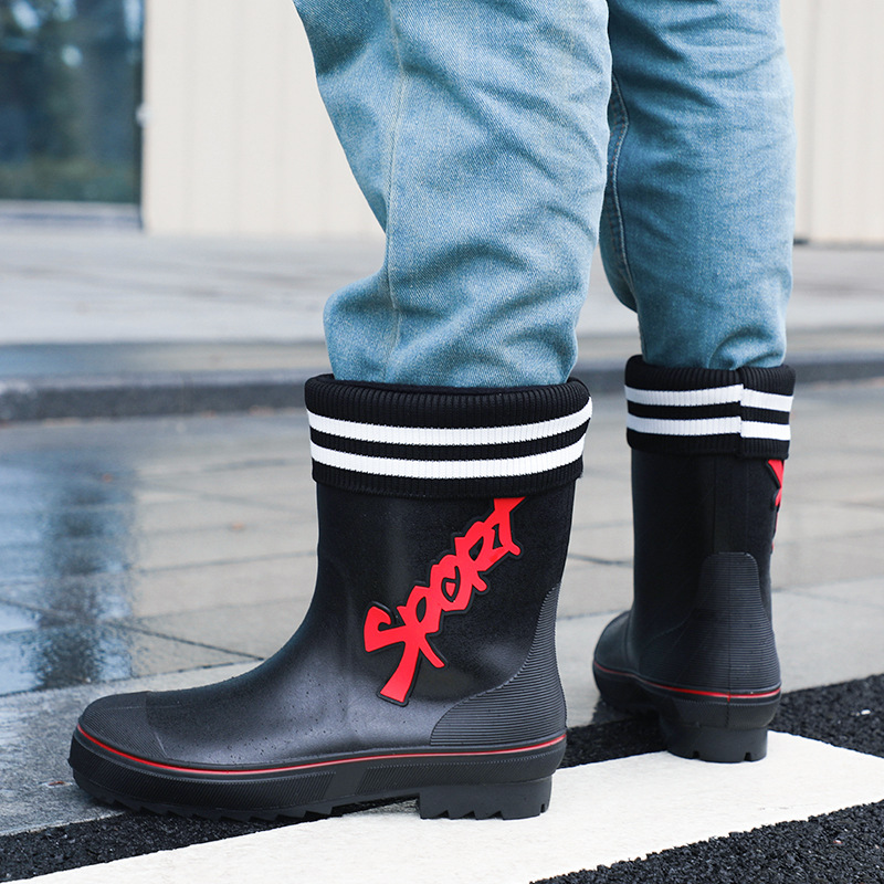 Mid-calf Rain Boots Men Slip-O - Fishing Waders Breathable ulasan dan harga