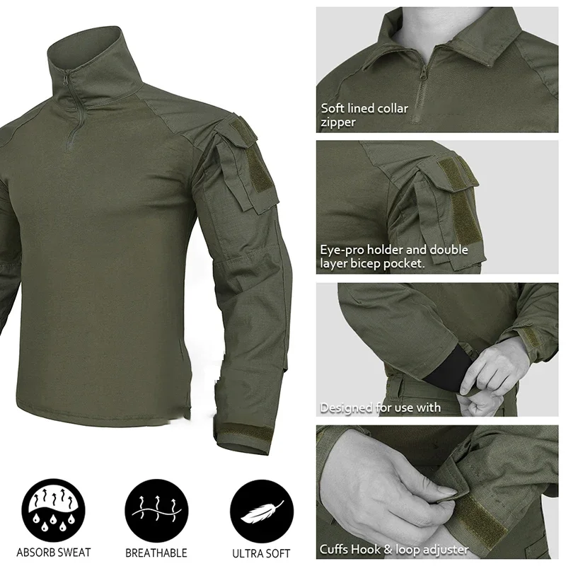 Outdoor tactical suit, camoufl - Outdoor Hunting Overalls ulasan dan harga
