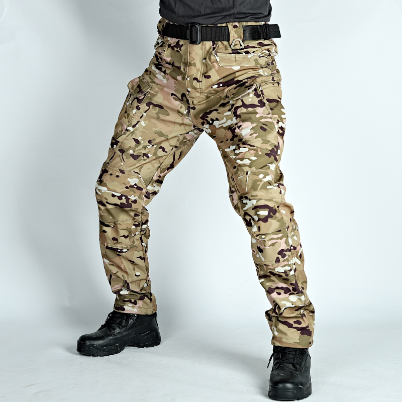 Men Tactical Cargo Pants Camou - Outdoor Hunting Overalls ulasan dan harga