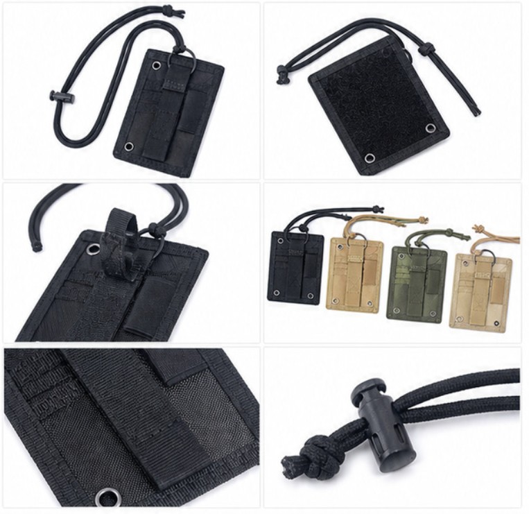 Tactical ID Card Holder Hook L - Hunting Outdoors Card ulasan dan harga