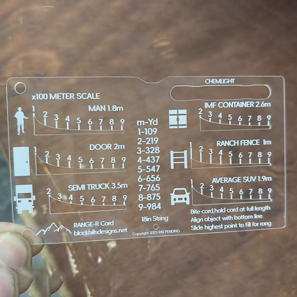 Outdoors Range Finder Card Ran - Hunting Outdoors Card ulasan dan harga