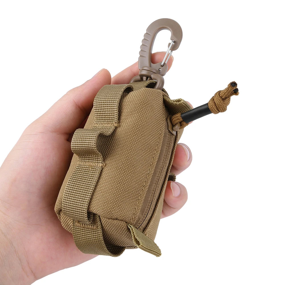 Tactical EDC Pouch Zipper Key  - Hunting Outdoors Card ulasan dan harga