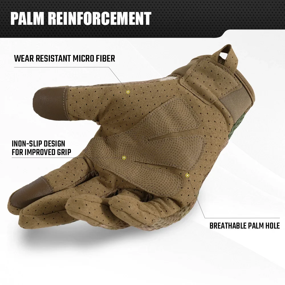 Camo Touch Screen Tactical Glo - Outdoor Hunting Gloves ulasan dan harga