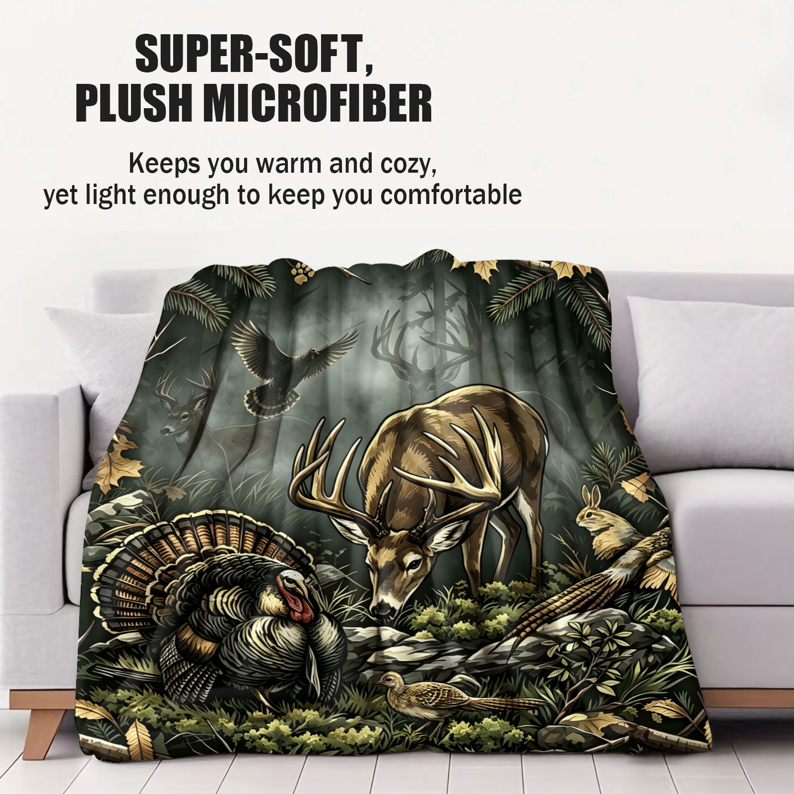Vintage Woodland Animal Throw  - Wildman Hunting & Outdoor ulasan dan harga
