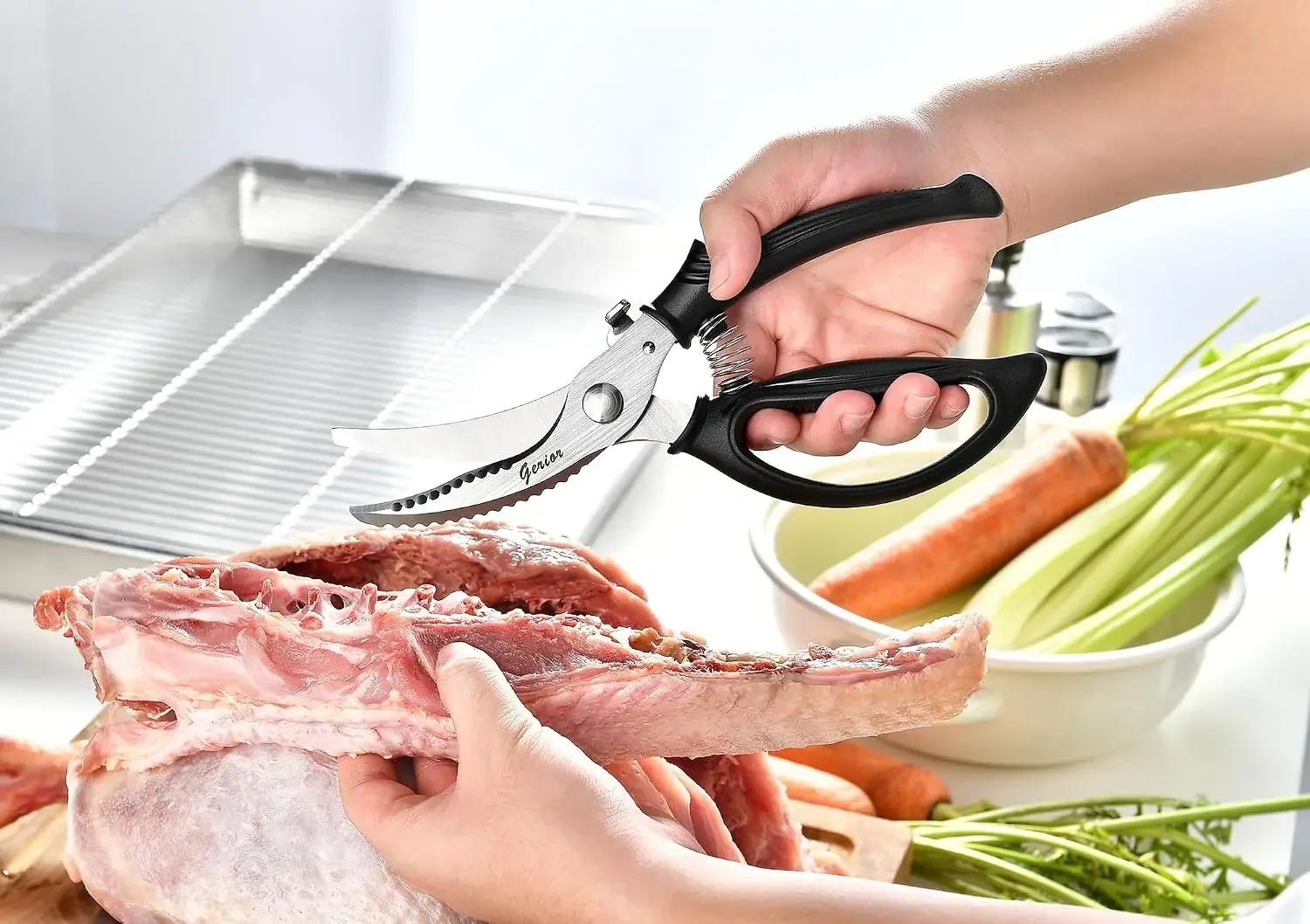 Heavy Duty Poultry Shears - Ki - Game Shears Kitchen ulasan dan harga