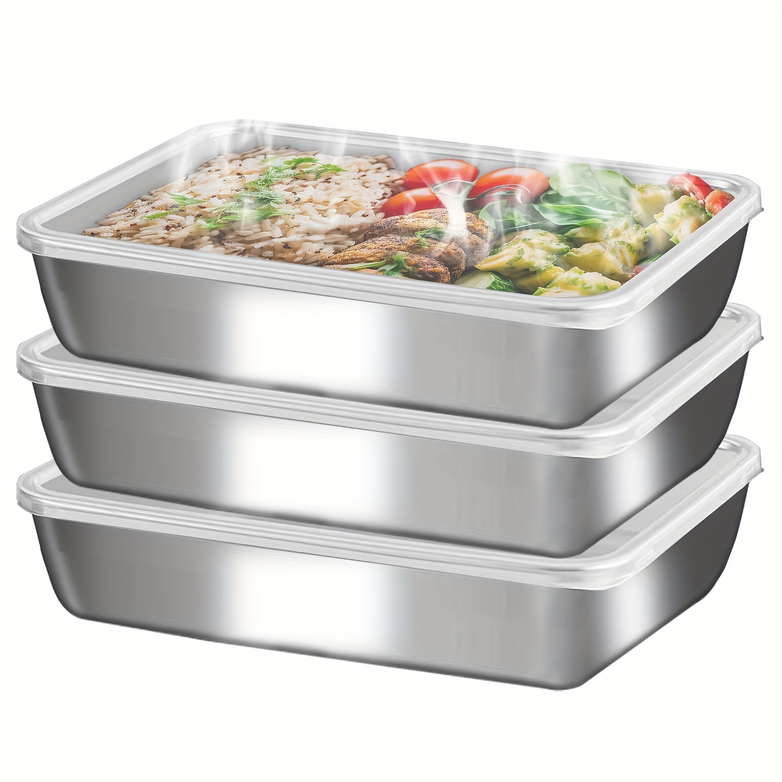 3pcs Stainless Steel Food Cont - Outdoor Hunting Kitchen ulasan dan harga