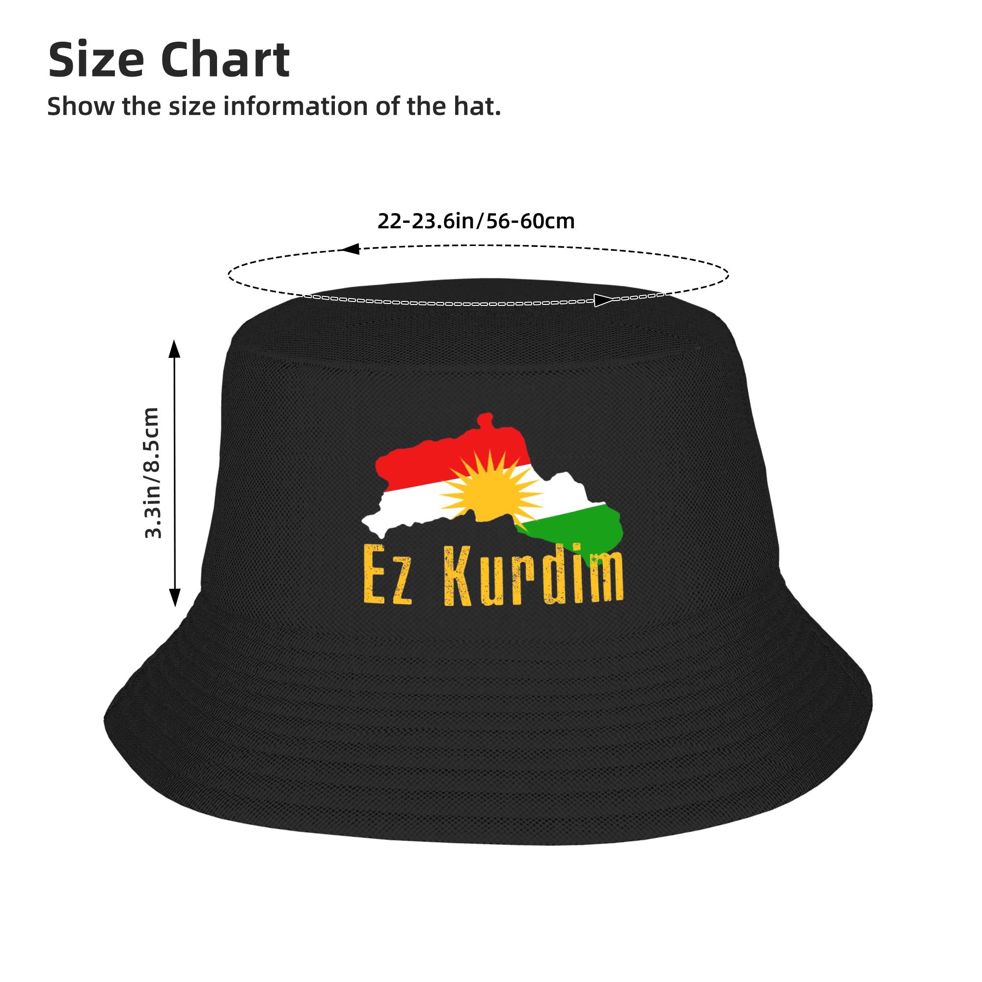 Kurdistan Flag Map  Bucket Hat - Outdoor Hunting Maps ulasan dan harga