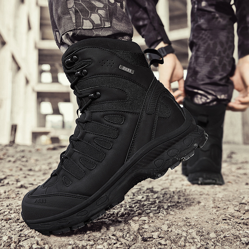 New Men Tactical Boots Militar - Hunting Outdoor Boots ulasan dan harga