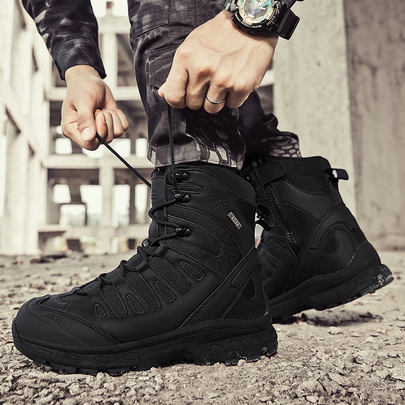New Men Tactical Boots Militar - Hunting Outdoor Boots ulasan dan harga