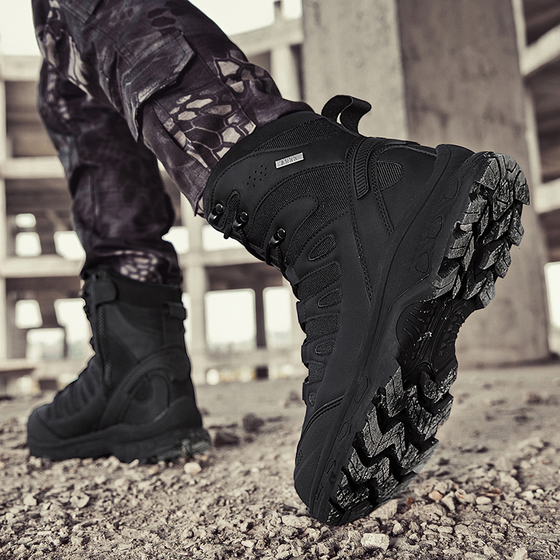 New Men Tactical Boots Militar - Hunting Outdoor Boots ulasan dan harga