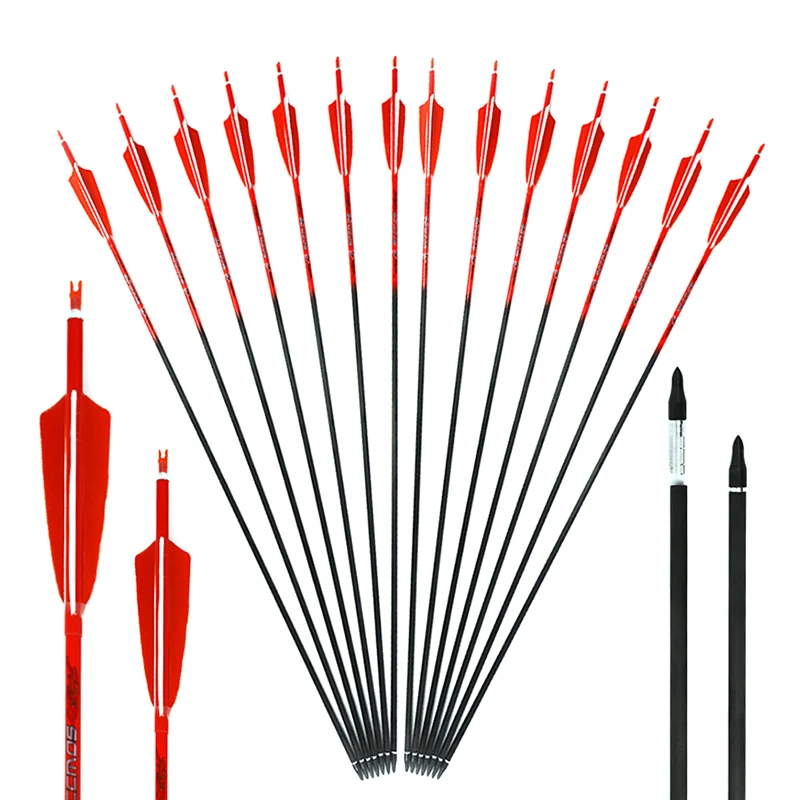 6pc/12pc/24pcs ID6.2mm Pure Ca - Arrow Carbon Shaft ulasan dan harga