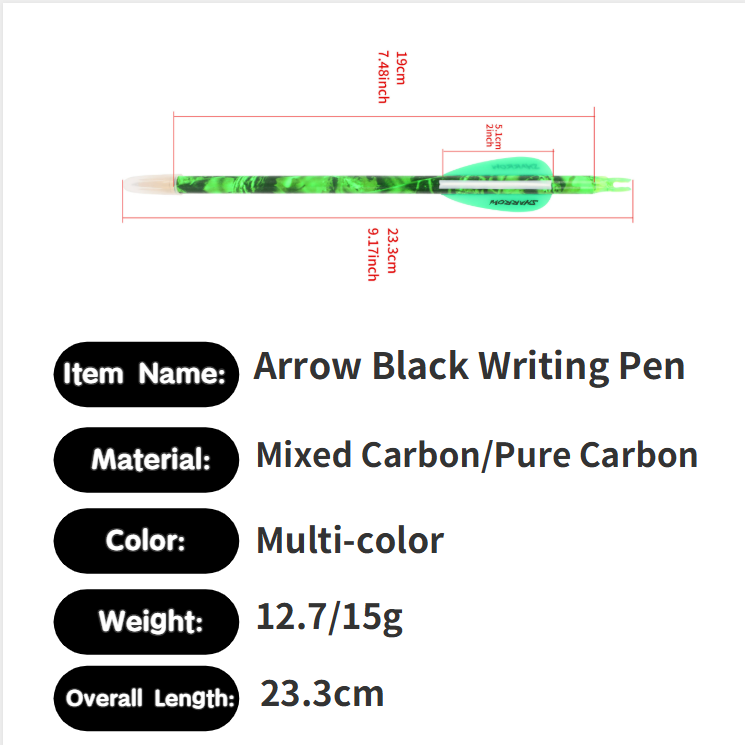 Arrow Shape Pen Novelty Archer - Arrow Carbon Shaft ulasan dan harga