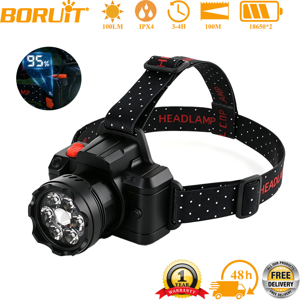 BORUiT 7 LED Ultra Bright Indu - Outdoor Hunting Bike ulasan dan harga