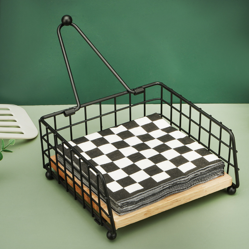 Square wooden napkin holder, s - Outdoor Hunting Kitchen ulasan dan harga