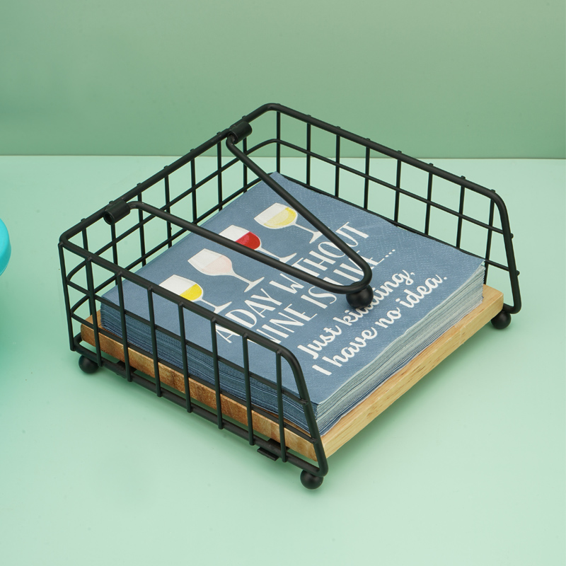 Square wooden napkin holder, s - Outdoor Hunting Kitchen ulasan dan harga
