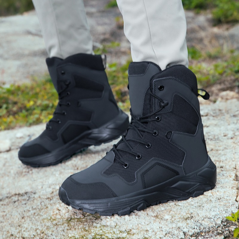 Men Tactical Boots Lace Up Wil - Wildman Hunting & Outdoor ulasan dan harga