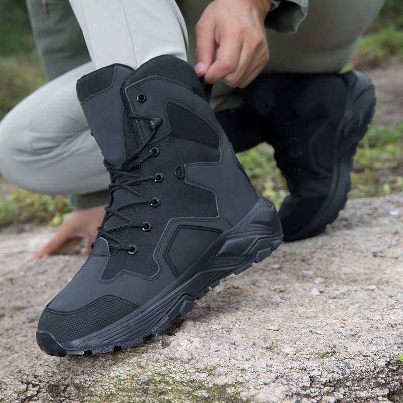 Men Tactical Boots Lace Up Wil - Wildman Hunting & Outdoor ulasan dan harga