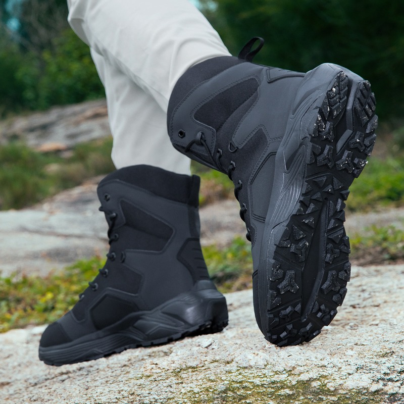 Men Tactical Boots Lace Up Wil - Wildman Hunting & Outdoor ulasan dan harga