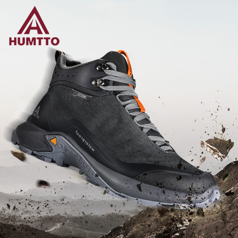 HUMTTO Hiking Shoes Men Outdoo - Hunting Outdoor Boots ulasan dan harga