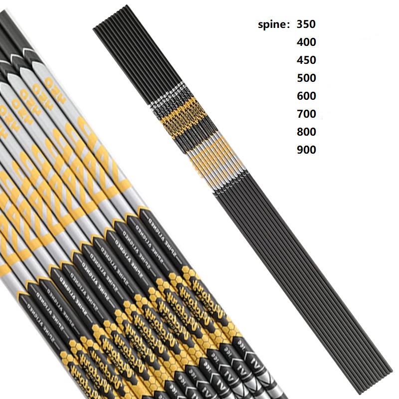 12PCS V1  Spine 350 400 450 50 - Arrow Carbon Shaft ulasan dan harga
